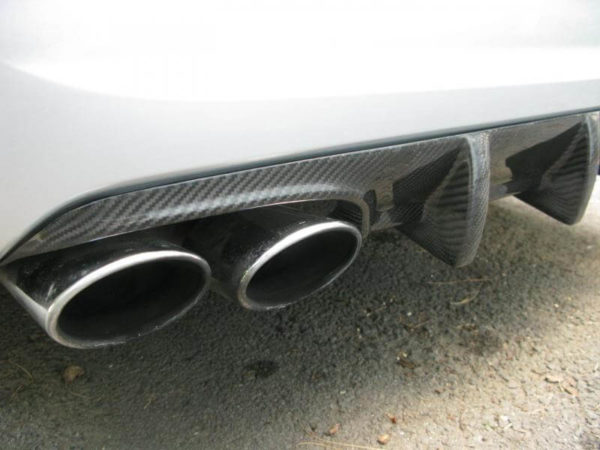 Eurotek carbon fiber 4 fin rear diffuser for the W211 E55 E63 AMG