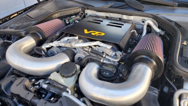 VRP dual intake kit and heat shield for the m177 amg