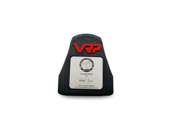 vrp builder plaque coolant cover for the M177 AMG